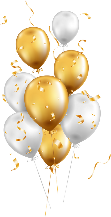 Realistic balloons for party event design
